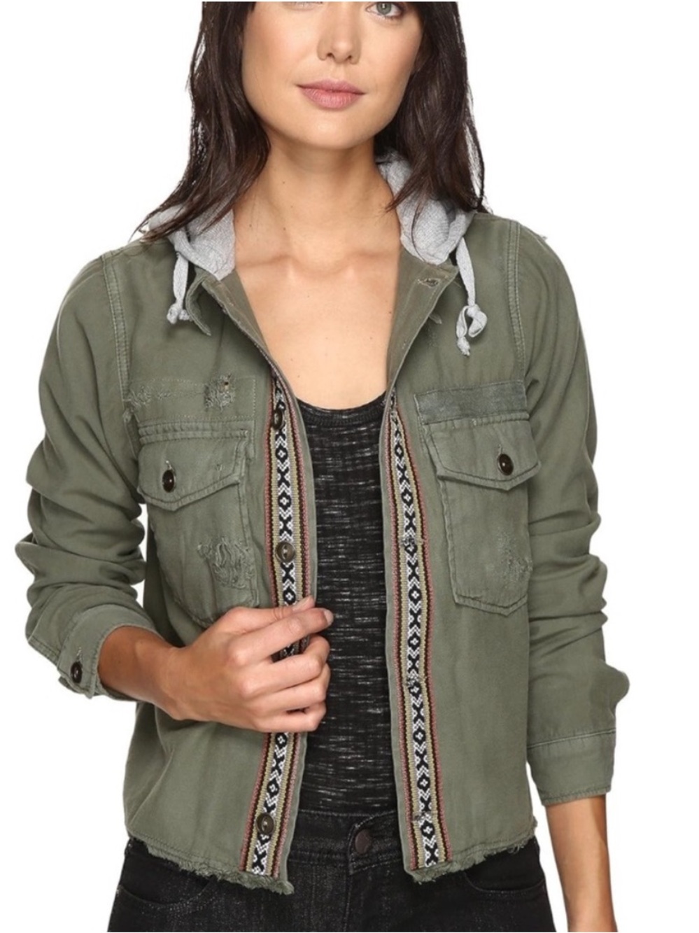 Free People Green Weekend Jacket